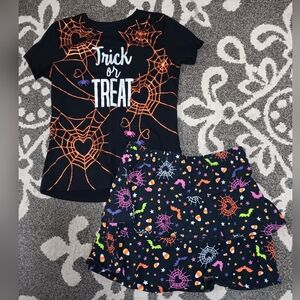 Halloween Spider Web Skort Set